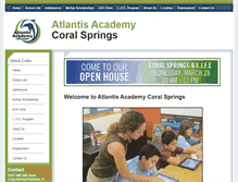 Tablet Screenshot of coralsprings.atlantisacademy.com